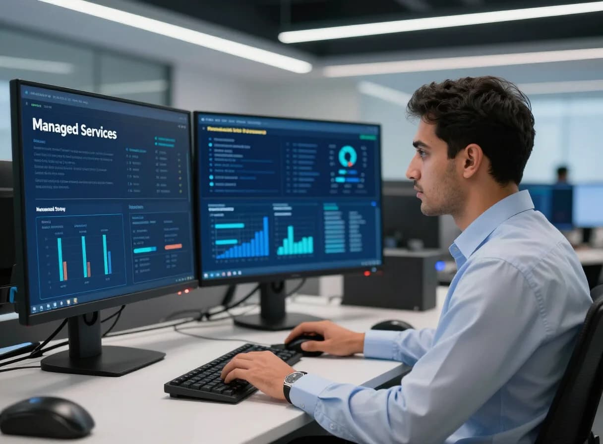 Technology operations monitored as part of managed IT services